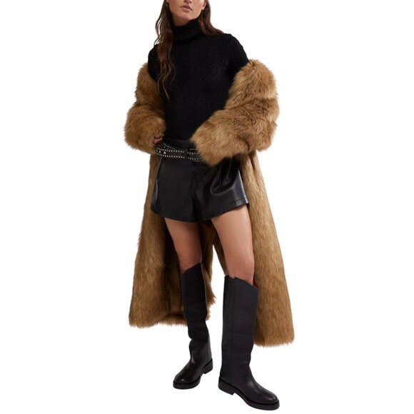 Free People Maddie Long Sleeve Turtleneck Shirt – Black | New - Picture 4 of 11